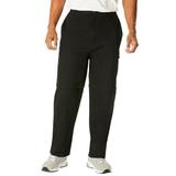 Men's Big & Tall Zip-Off Convertible Twill Cargo Pant by KingSize in Black (Size 42 40)