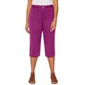 Plus Size Women's Sateen Stretch Capri by Catherines in Berry Pink (Size 30 WP)