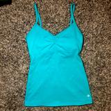 Lululemon Athletica Tops | Lululemon Tank Top With Middle Scrunch | Color: Blue | Size: 4