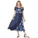 Plus Size Women's Rose Garden Maxi Dress by Woman Within in Navy Pretty Rose (Size 20 W)