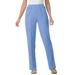 Plus Size Women's Elastic-Waist Soft Knit Pant by Woman Within in French Blue (Size 26 T)