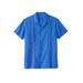 Men's Big & Tall Short Sleeve Embroidered Island Shirt by KS Island in Royal Blue (Size 2XL)