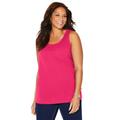 Plus Size Women's Suprema® Tank by Catherines in Pink Burst (Size 6X)