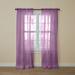 BH Studio Sheer Voile Rod-Pocket Panel Pair by BH Studio in Lavender (Size 120"W 95" L) Window Curtains