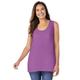 Plus Size Women's High-Low Tank by Woman Within in Purple Magenta (Size 4X) Top