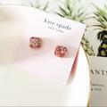 Kate Spade Jewelry | Kate Spade Mini Glitter Stud Earrings Rose | Color: Gold/Pink | Size: Os