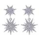 Free People Jewelry | 14k White Plated Stardust Earrings | Color: Silver | Size: Os