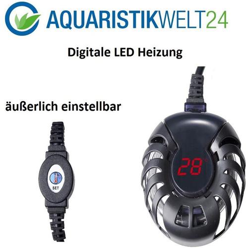 Aquaristikwelt24 - 50 Watt digitale Aquarium Heizung FS-28 bis 100l Aquarien