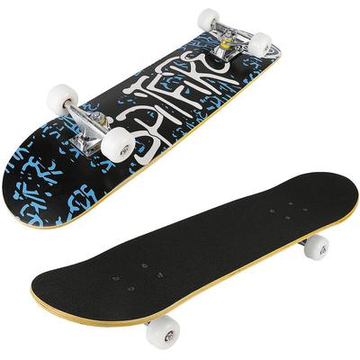 Yongqing - Skateboard Skate Board Komplettboard Longboard Funboard Ahornholz Holzboard mit