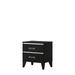 Chelsie Nightstand with 2 Storage Drawers(Front and Back English Dovetail), White Finish