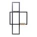 Wall Shelf 17.5"L x 33.5"H Iron/Wood - 17.5"L x 33.5"H