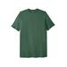 Men's Big & Tall Lightweight Longer-Length Crewneck T-Shirt by KingSize in Vintage Green (Size 6XL)