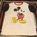 Disney Shirts | Disney Mickey Mouse Ringer T-Shirt - Xl | Color: Black/White | Size: Xl