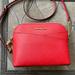 Michael Kors Bags | Michael Kors Jet Set Travel Medium Logo Dome Crossbody Bag Flame Color | Color: Gold/Red | Size: Medium