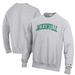 Men's Champion Heathered Gray JU Dolphins Reverse Weave Fleece Crewneck Sweatshirt