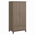 Bush Furniture Somerset Large Armoire Cabinet in Ash Gray - Bush Business Furniture STS166AGK