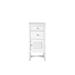 "Athens 15"" Cabinet With Drawers & Door - Glossy White With 3 CM Carrara Marble Top - James Martin E645-B15R-GW-3CAR"