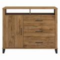 Bush Furniture Somerset 3 Drawer Dresser and Bedroom TV Stand in Fresh Walnut - Bush Business Furniture STV148FWK