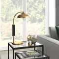 Denton Two-Tone Brass and Matte Black Table Lamp - Hudson & Canal TL1205