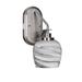 Longshore Tides Odyssey 1-Light Wall Sconce Glass/Metal in Gray | 13.5 H x 6 W x 8.75 D in | Wayfair 395501C464BB44F180AC09E7CB8E9A05