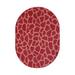 White Oval 3' x 5' Area Rug - Everly Quinn Animal Print Area Rug - Giraffe Girly Giraffe Nylon | Wayfair 783D11CDFB834AA7BDCE2F4D87D0C8C3