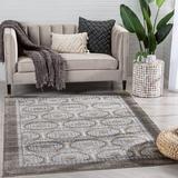 Gray 87 x 27 x 0.36 in Area Rug - Well Woven Verity Rhea Moroccan Lattice Trellis Grey Rug Polyester | 87 H x 27 W x 0.36 D in | Wayfair VER-37-2