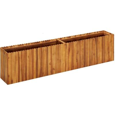 Garten-Hochbeet 200 x 30 x 50 cm Massivholz Akazie Vidaxl Image
