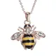 Métal émail strass nouveauté abeille insecte collier pendentif chaîne Choker Animal alliage bijoux