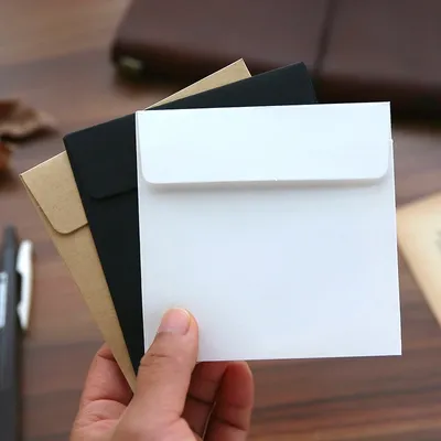 Stockholm amm-Enveloppe en papier kraft de style vintage carton noir enveloppe de papier de hibou