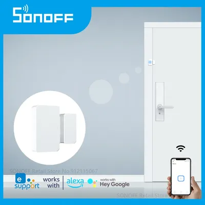 SONOFF-Capteur de porte sans fil DW2 mini commutateur intelligent Bluetooth Wifi alarme de