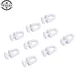 60 pièces en plastique blanc Rail rideau convoyeur crochet rouleaux maison rideaux accessoires