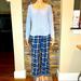 Victoria's Secret Intimates & Sleepwear | 2pc Victoria’s Secret Light Blue Knit Top With Plaid Flannel Pants Size S Small | Color: Blue | Size: S