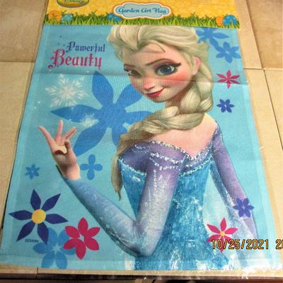 Disney Other | Elsa Garden Flag New In Packaging 18 X 12 | Color: Blue | Size: Osbb