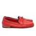 Coach Shoes | Coach Ruby Red Driver Penny Loafer Espadrilles In Leather With Suede Lining | Color: Red/Tan | Size: 7