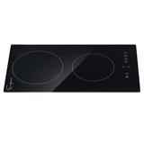 Empava 11.34" Electric Cooktop w/ 2 Elements, Glass in Black | 2.05 H x 20.47 W x 11.33 D in | Wayfair EMPV-12REC10
