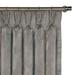 Eastern Accents Nellis Plush Velvet Solid Room Darkening Pinch Pleat Single Curtain Panel Metal in Gray | 84 H in | Wayfair CUA-184-PPD