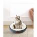 Happycare Tex Doughut Cat Bed Polyester in Gray | 6 H x 19 W x 19 D in | Wayfair HY-03-SOLIDGREY18