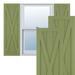 Ekena Millwork True Fit PVC Single X-Board Farmhouse Fixed Mount Shutters Vinyl in Green | 51 H x 15 W x 1 D in | Wayfair TFP001FH15X051MG