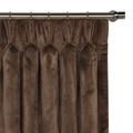 Eastern Accents Nellis Plush Velvet Solid Room Darkening Pinch Pleat Single Curtain Panel Metal in Green/Blue | 108 H in | Wayfair CUC-187-PPD