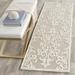 White 27 x 0.63 in Area Rug - Charlton Home® Harger Damask Handmade Tufted Wool Sand/Ivory Area Rug Wool | 27 W x 0.63 D in | Wayfair