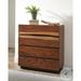 Loon Peak® Ignasas 4 Drawer Standard Dresser Wood in Brown/Gray/Red | 43 H x 36.45 W x 18 D in | Wayfair C62DF99F2576447087C41DB408E21061