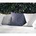 Latitude Run® Outdoor Square Pillow Cover & Insert Eco-Fill/Polyester in Blue/Navy | 16 H x 16 W x 4 D in | Wayfair