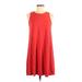 Old Navy Casual Dress - A-Line: Red Solid Dresses - Women's Size Small