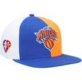 Men's Mitchell & Ness Blue New York Knicks NBA 75th Anniversary What The? Snapback Hat