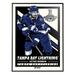 Phenom Gallery Victor Hedman Tampa Bay Lightning 2020 Stanley Cup Champions 18'' x 24'' Deluxe Framed Serigraph Print