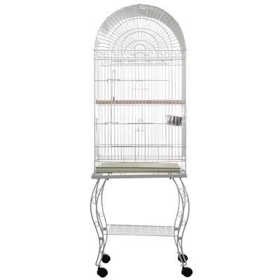 A&E Cage Company White 600A Economy Dome Top Cage, 20" L X 20" W X 58" H