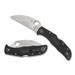 Spyderco Endela Lightweight Wharncliffe Reveal 9 Folding Knife Sal Glesser 3.4in Satin VG-10 Blade PlainEdge FRN Black Handle C243FPWCBK