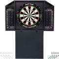 GLD Products Bristle Dartboard & Cabinet w/ Darts in Black/Brown/Gray | 32.4 H x 20.4 W x 1.6 D in | Wayfair 41-9015