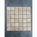 Miletos Stone Collection 2" x 2" Travertine Grid Mosaic Wall & Floor Tile Natural Stone/Travertine in Black/Brown/Gray | Wayfair M-2x2 Patara