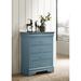 Glory Furniture Louis Phillipe Chest Wood in Blue | 41 H x 31 W x 16 D in | Wayfair G3180-BC